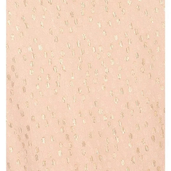 NWT A.L.C. Sidney Silk Dress in Pale Pink and Metallic Gold 0 - Picture 5 of 12